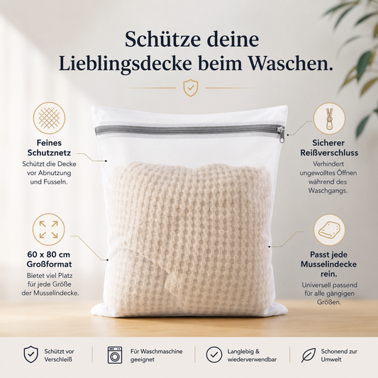 Musselin Waschschutzbeutel